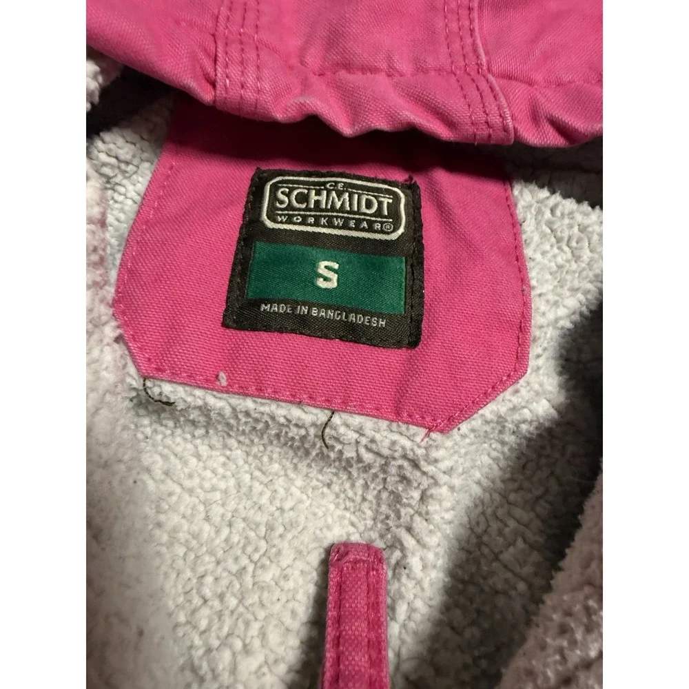 C.e. Schmidt Workwear Jacket Youth S Lined Canvas Waterproof‎ Hot Pink